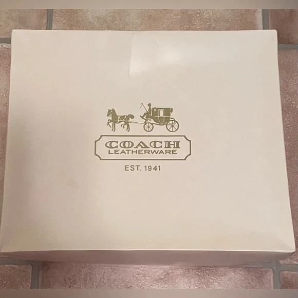 NWT Authentic Coach Signature Leather K1173  F18862 Light Brown And Dark Brown - Picture 2 of 10